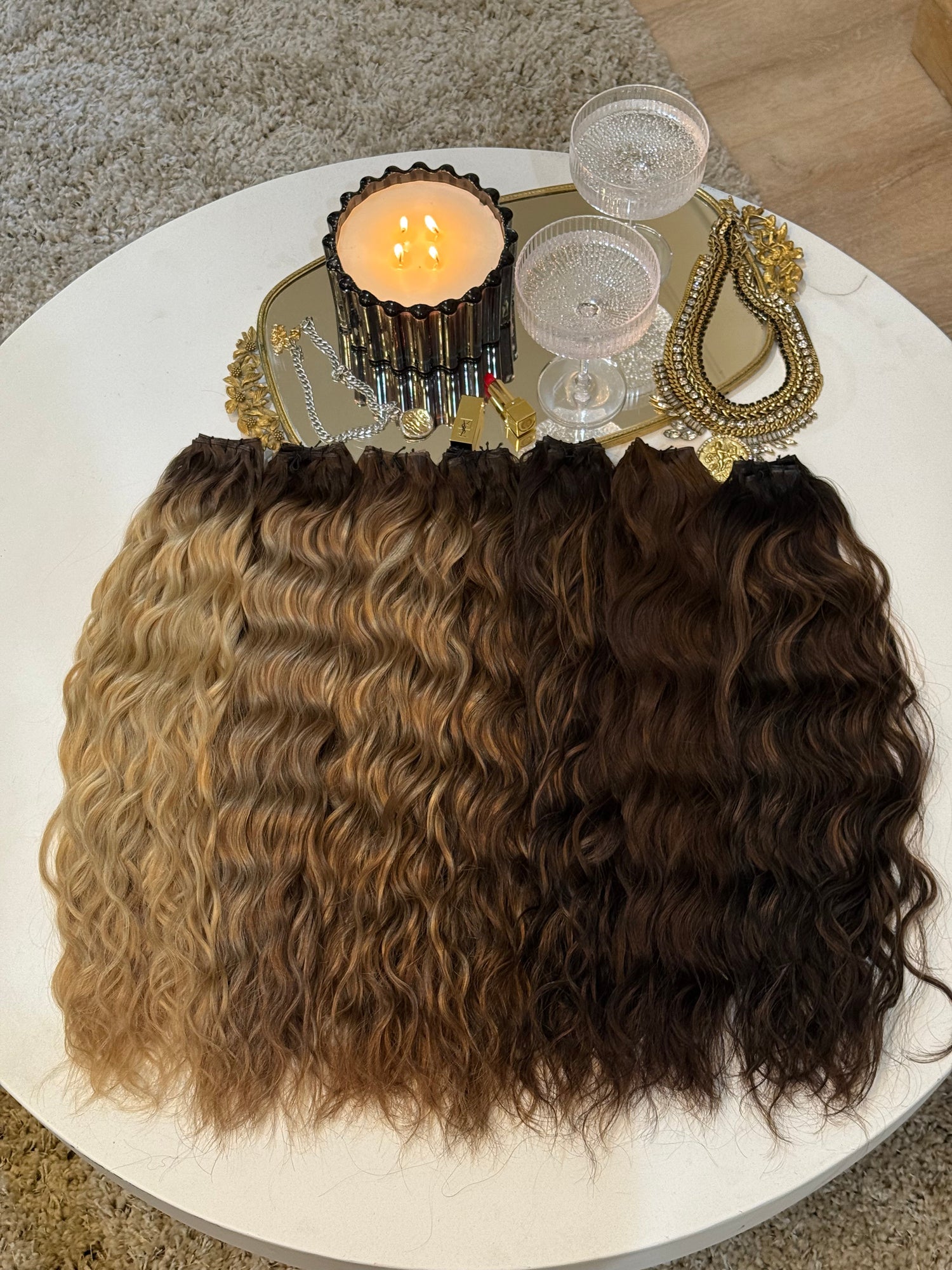 Textured Hybrid Wefts